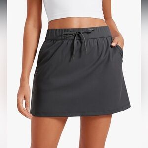 CRZ Yoga 4-Way Stretch Skort Golf Tennis NWT Ink Gray Medium